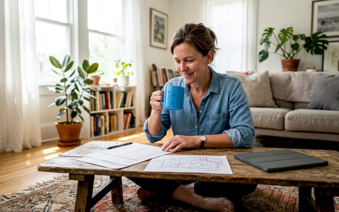 Event planner reviewing power briefing documents