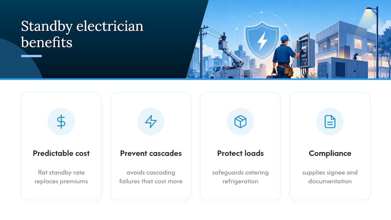 Cost and benefit comparison of standby electrical cover