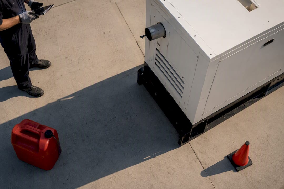 Clear airflow space around event generator