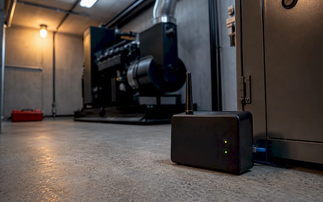 Remote monitoring gateway beside generator controls
