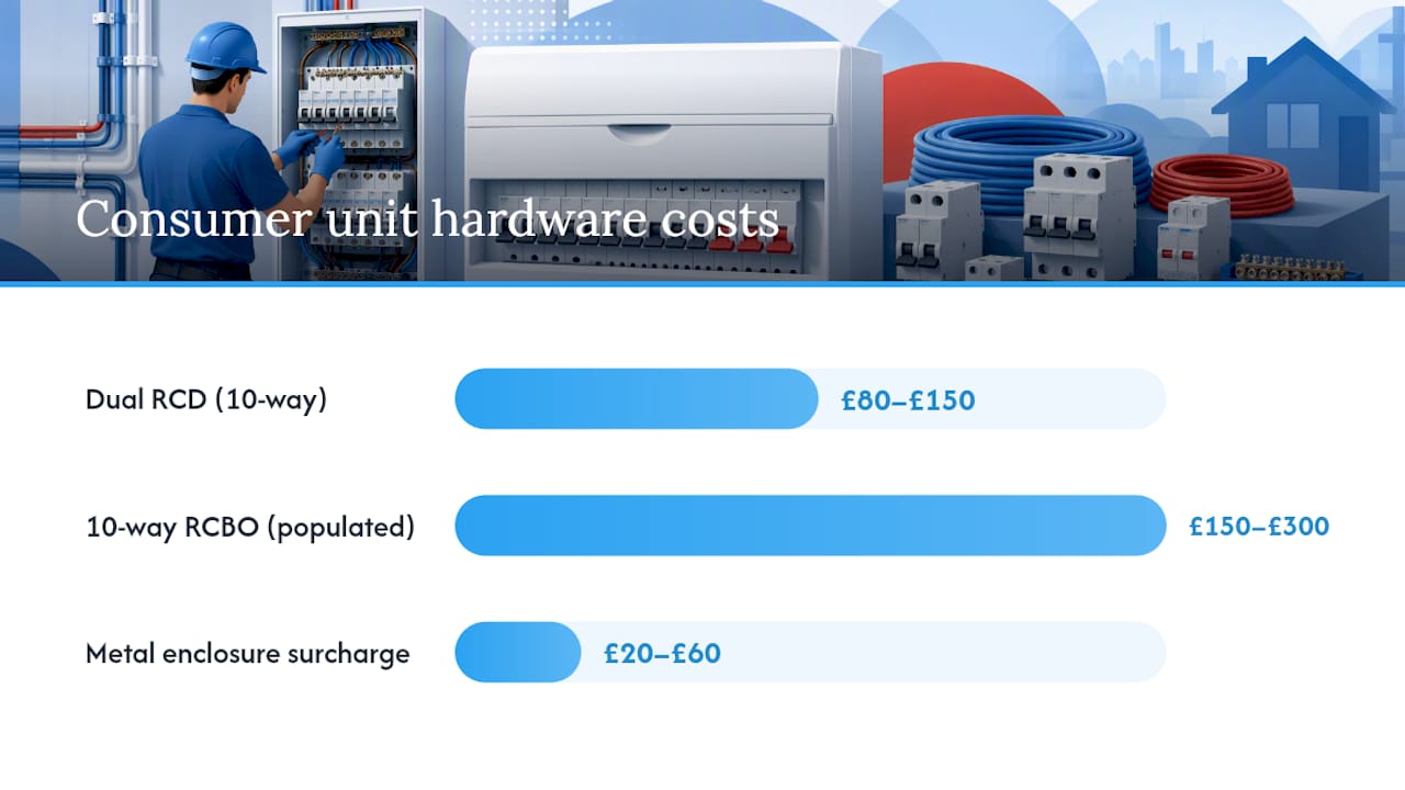 Dual RCD and RCBO cost comparison